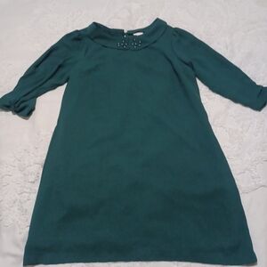 LC Lauren Conrad Teal Dress with Embellished Collar